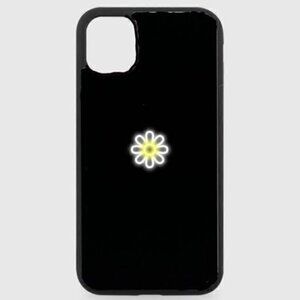 Black Neon Daisy phone Case